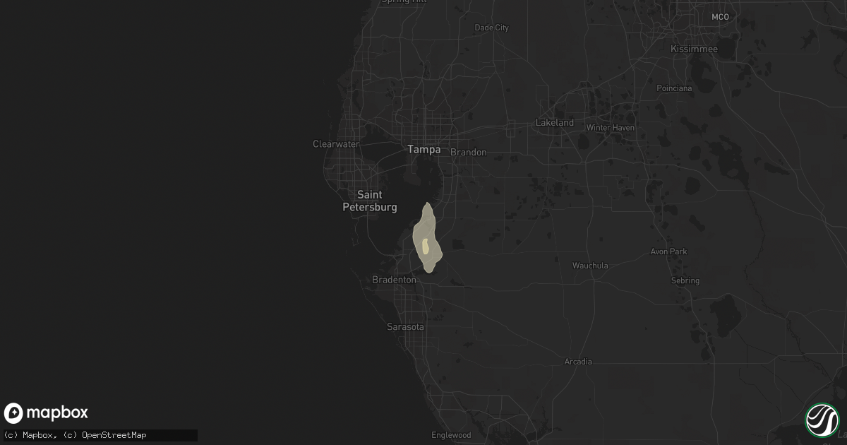Hail map in Ruskin, FL on September 12, 2018