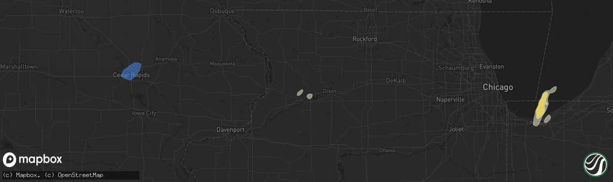 Hail map in Sterling, IL on September 12, 2019