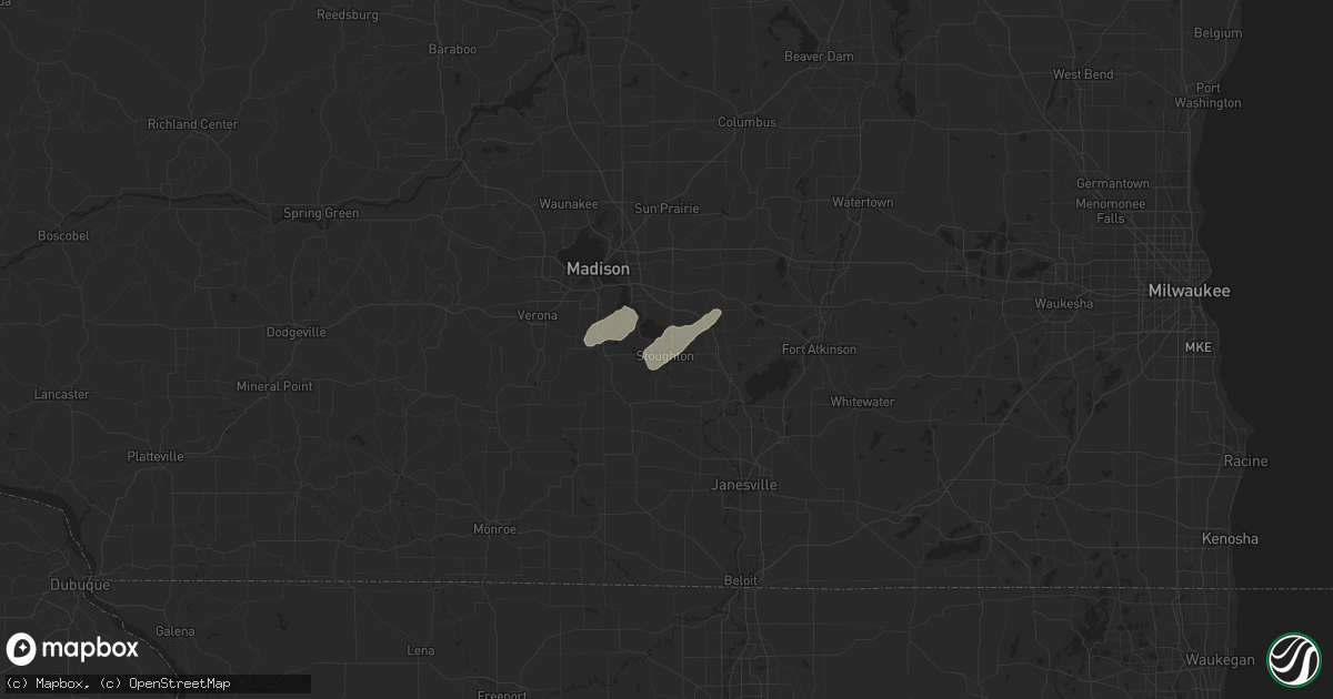 Hail map in Stoughton, WI on September 12, 2019