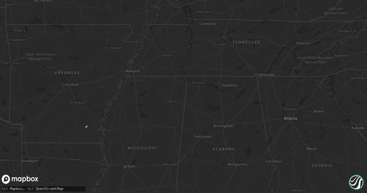 Hail map in Arkansas on September 12, 2020