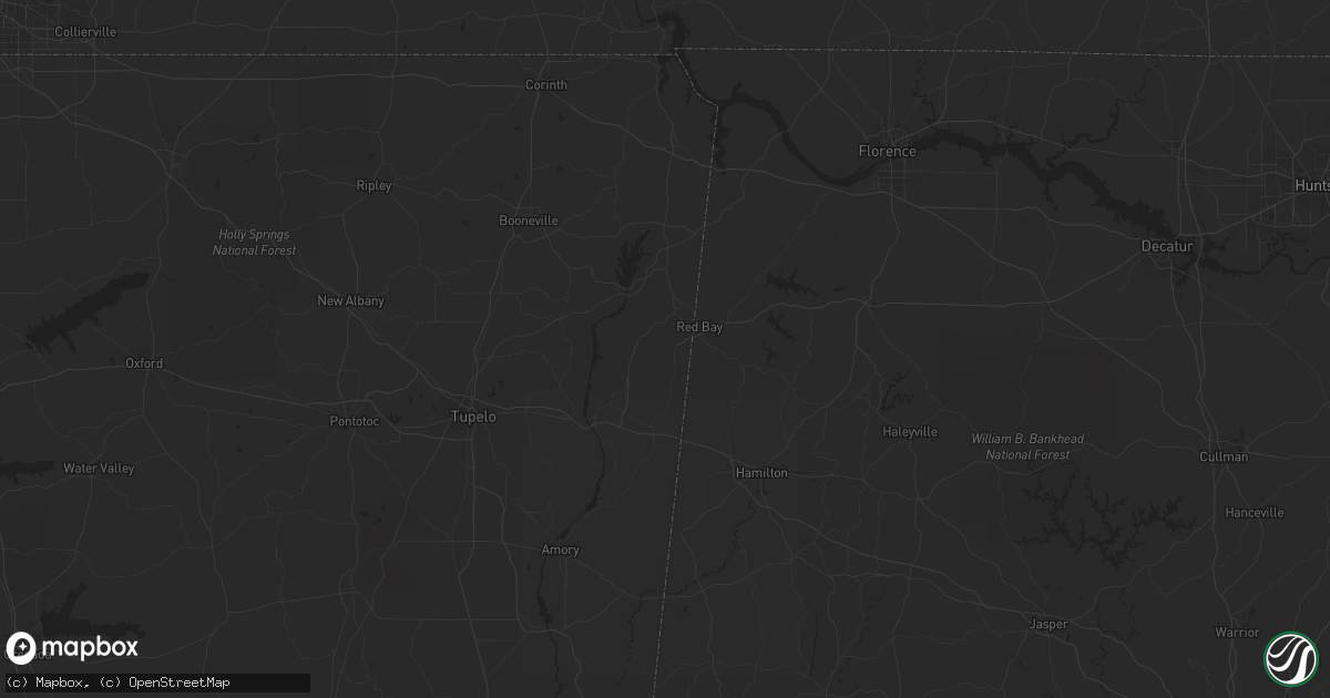 Hail map in Horse Cave, KY on September 12, 2020