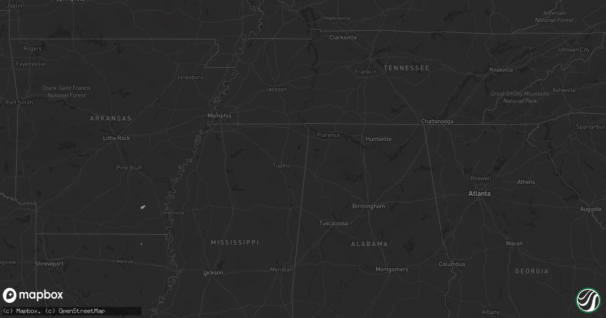 Hail map on September 12, 2020