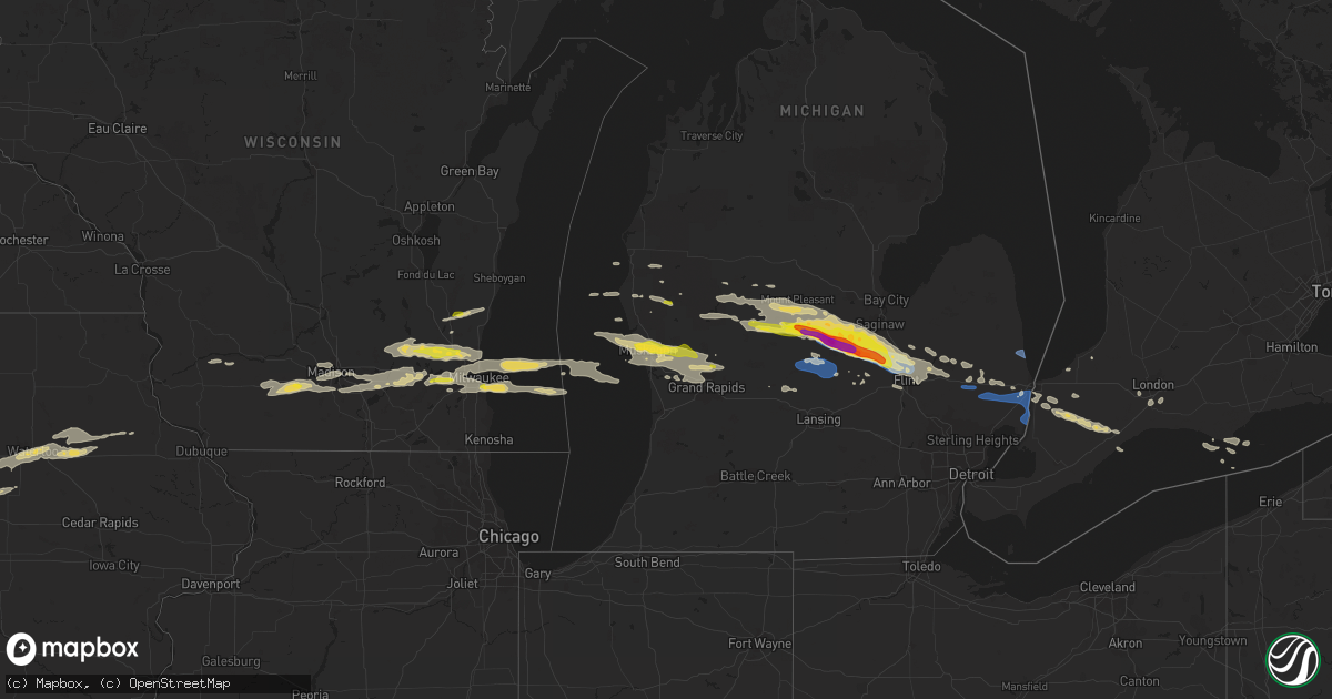 Hail map on September 12, 2021