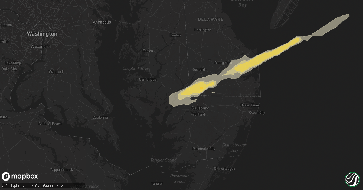 Hail map in Mardela Springs, MD on September 12, 2022