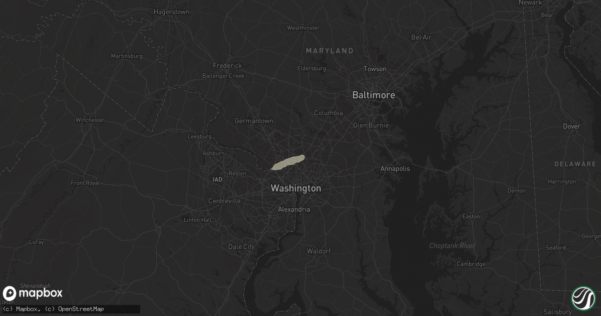 Hail map in Silver Spring, MD on September 12, 2023