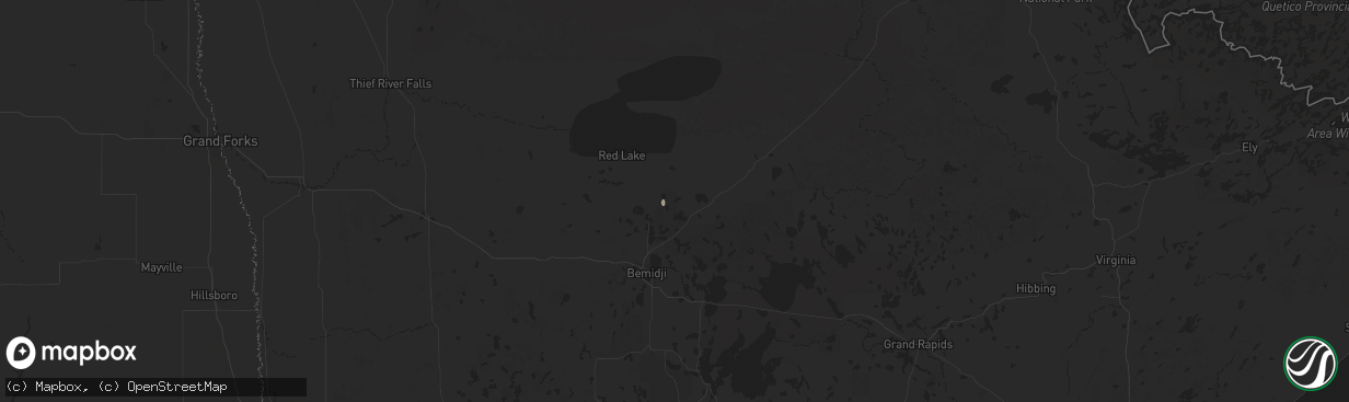 Hail map in Tenstrike, MN on September 12, 2025