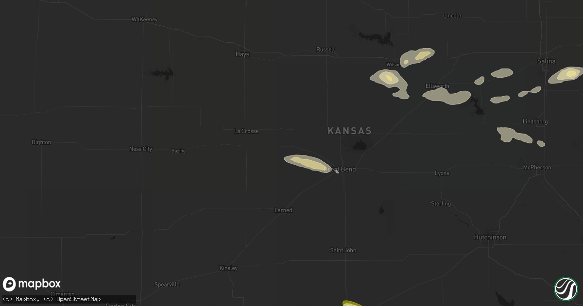 Hail map in Albert, KS on September 12, 2026