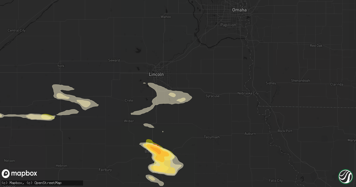 Hail map in Bennet, NE on September 12, 2026