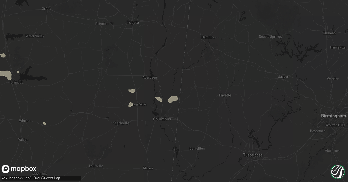 Hail map in Caledonia, MS on September 12, 2026