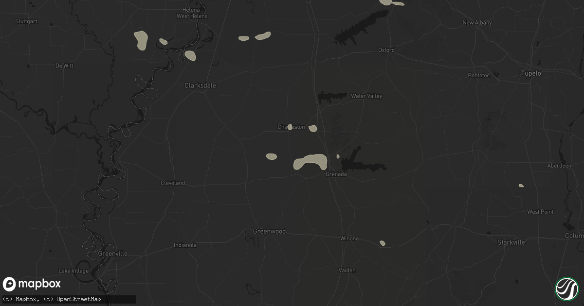 Hail map in Cascilla, MS on September 12, 2026