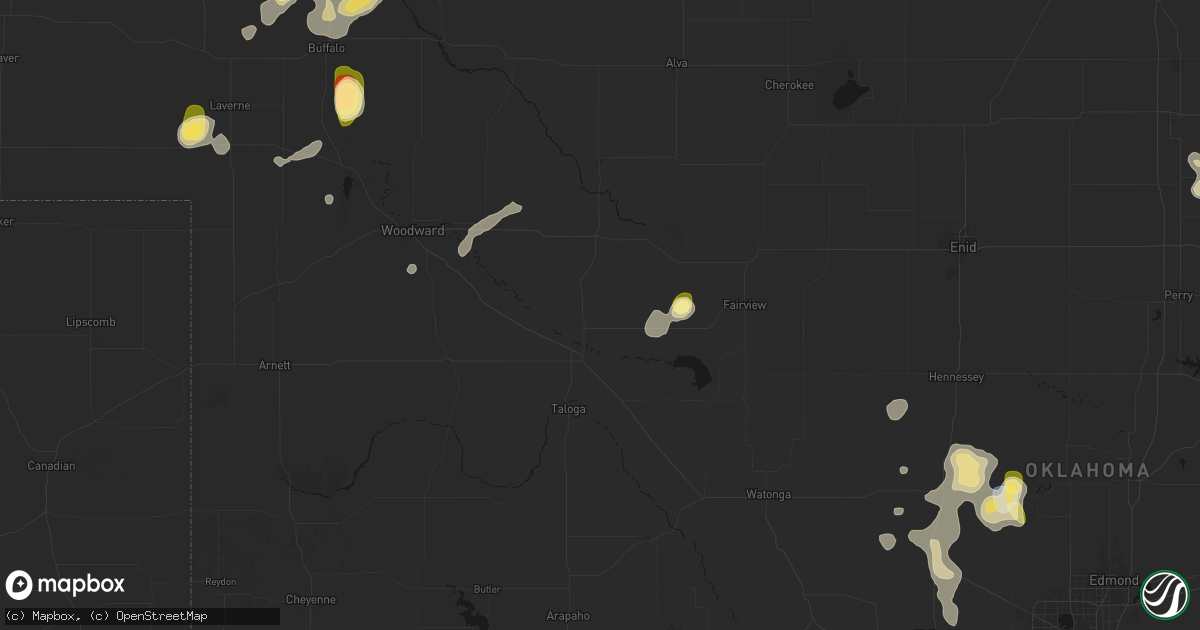 Hail map in Chester, OK on September 12, 2026