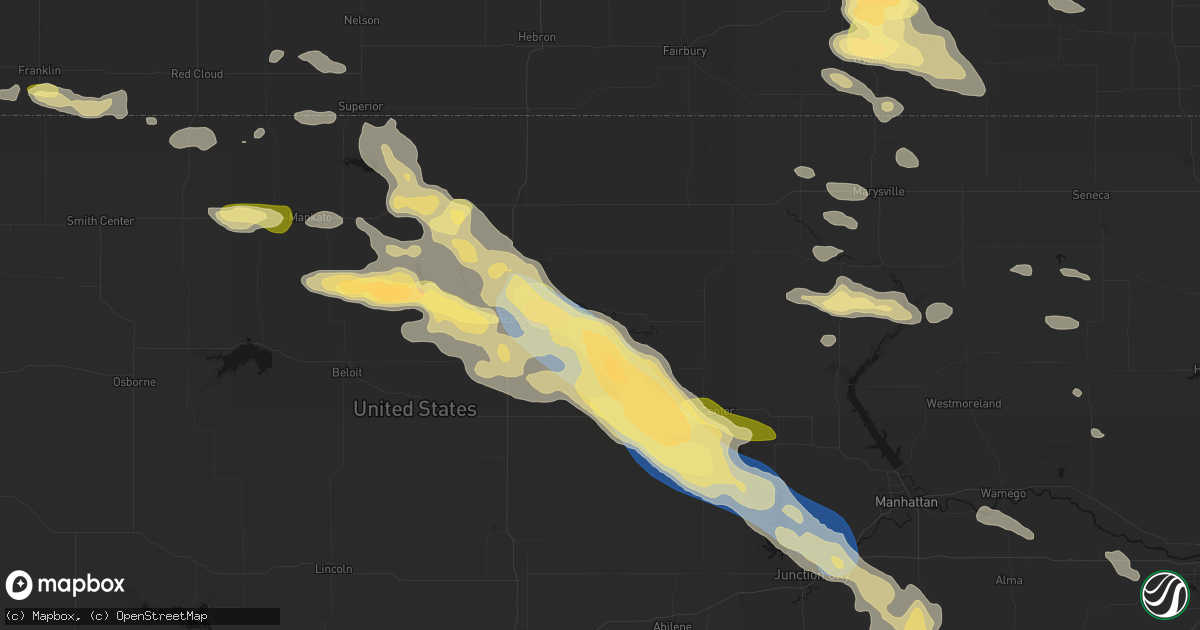 Hail map in Clyde, KS on September 12, 2026