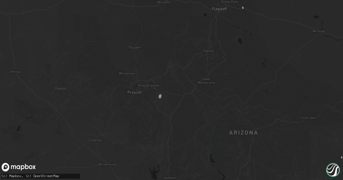 Hail map in Dewey, AZ on September 12, 2026