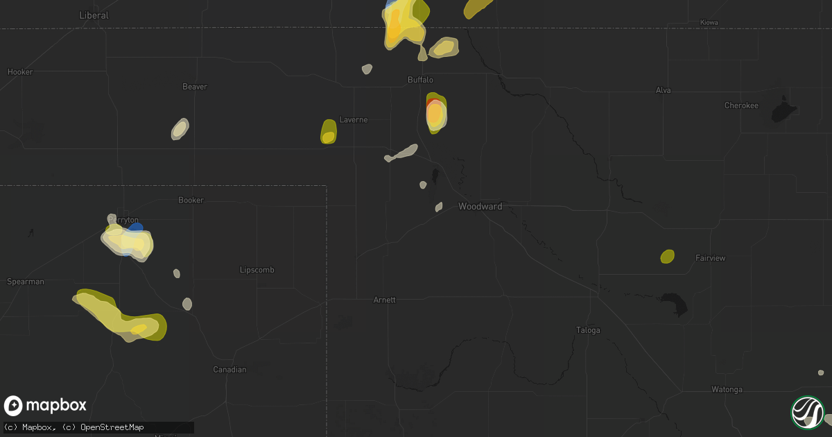 Hail map in Fargo, OK on September 12, 2026