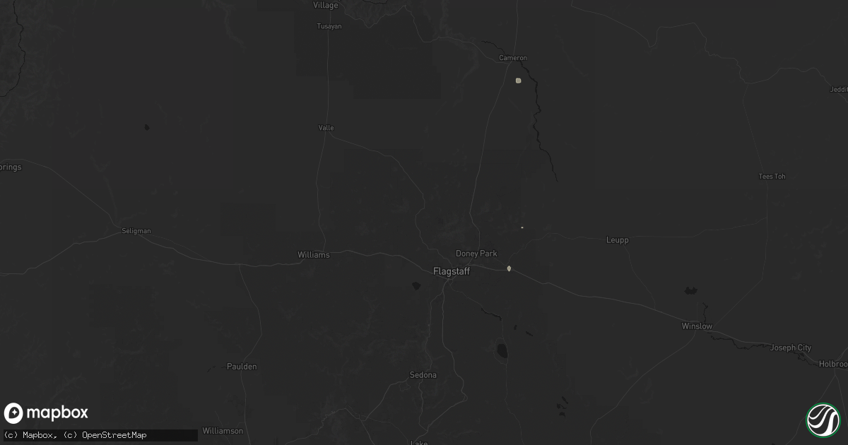Hail map in Flagstaff, AZ on September 12, 2026