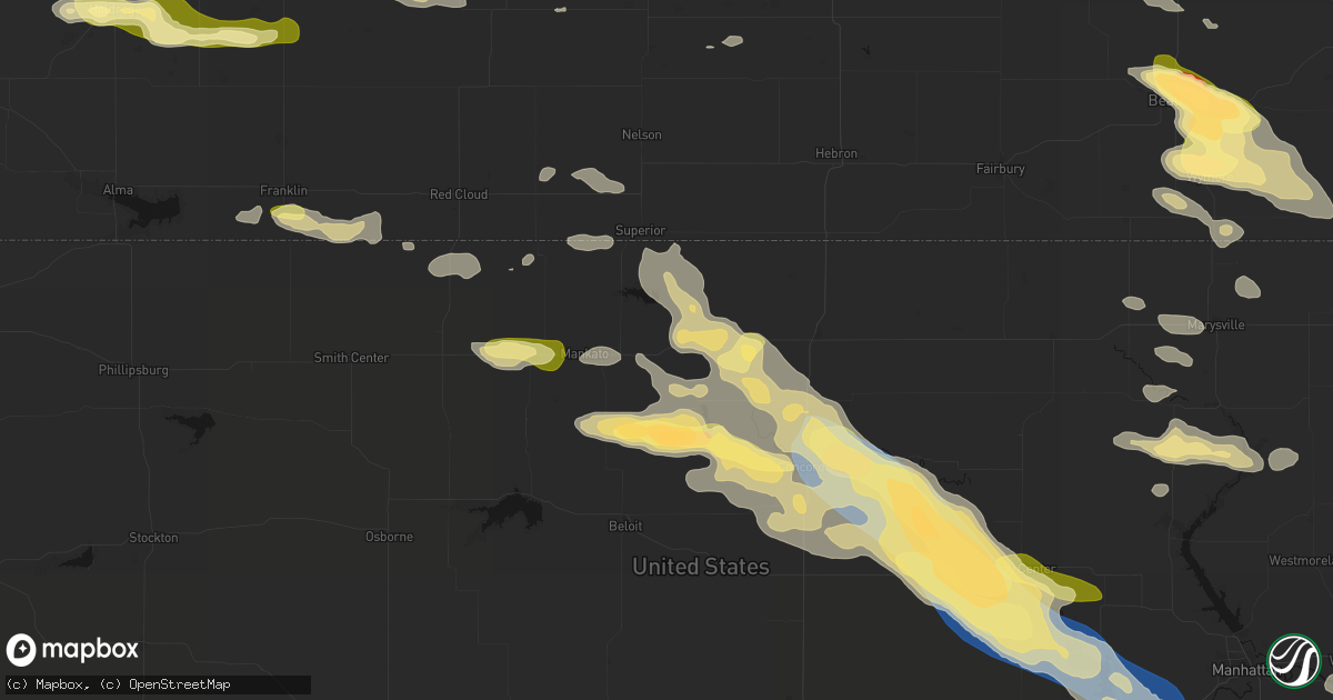 Hail map in Formoso, KS on September 12, 2026