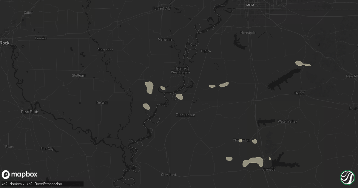 Hail map in Friars Point, MS on September 12, 2026