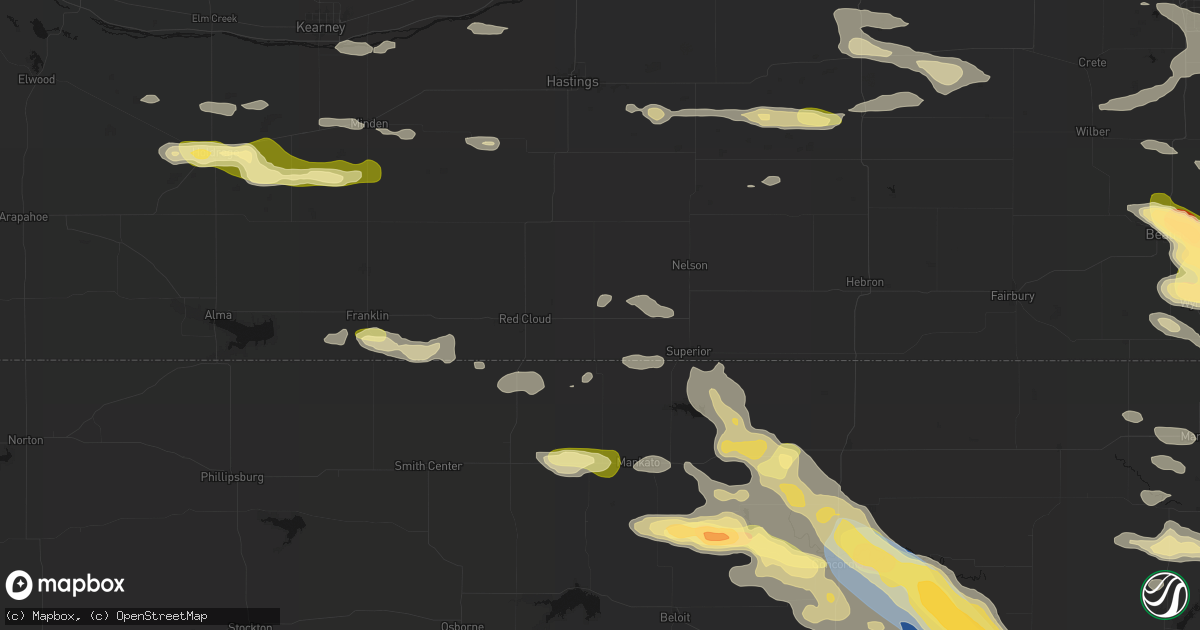 Hail map in Guide Rock, NE on September 12, 2026