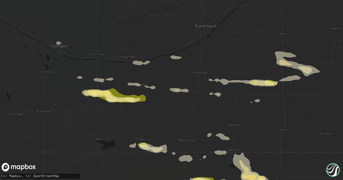 Hail map in Holstein, NE on September 12, 2026