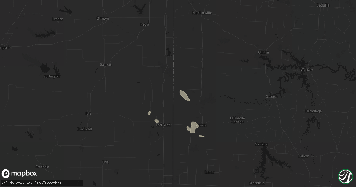 Hail map in Hume, MO on September 12, 2026