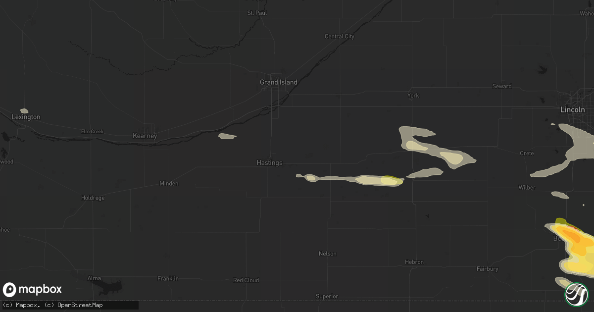 Hail map in Inland, NE on September 12, 2026