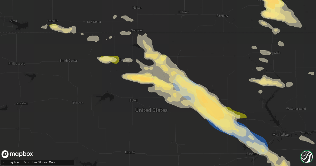 Hail map in Jamestown, KS on September 12, 2026