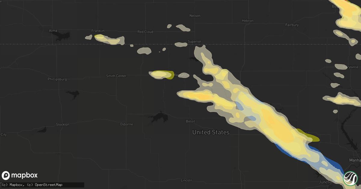 Hail map in Jewell, KS on September 12, 2026