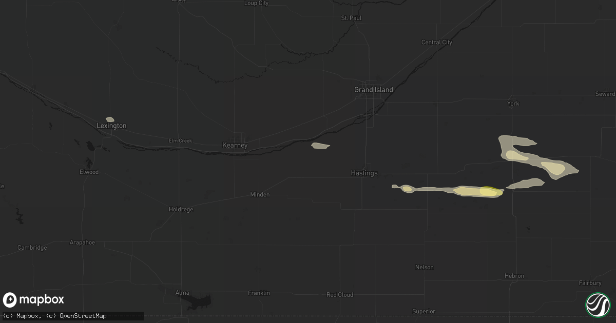 Hail map in Kenesaw, NE on September 12, 2026