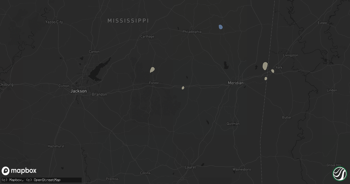 Hail map in Lawrence, MS on September 12, 2026