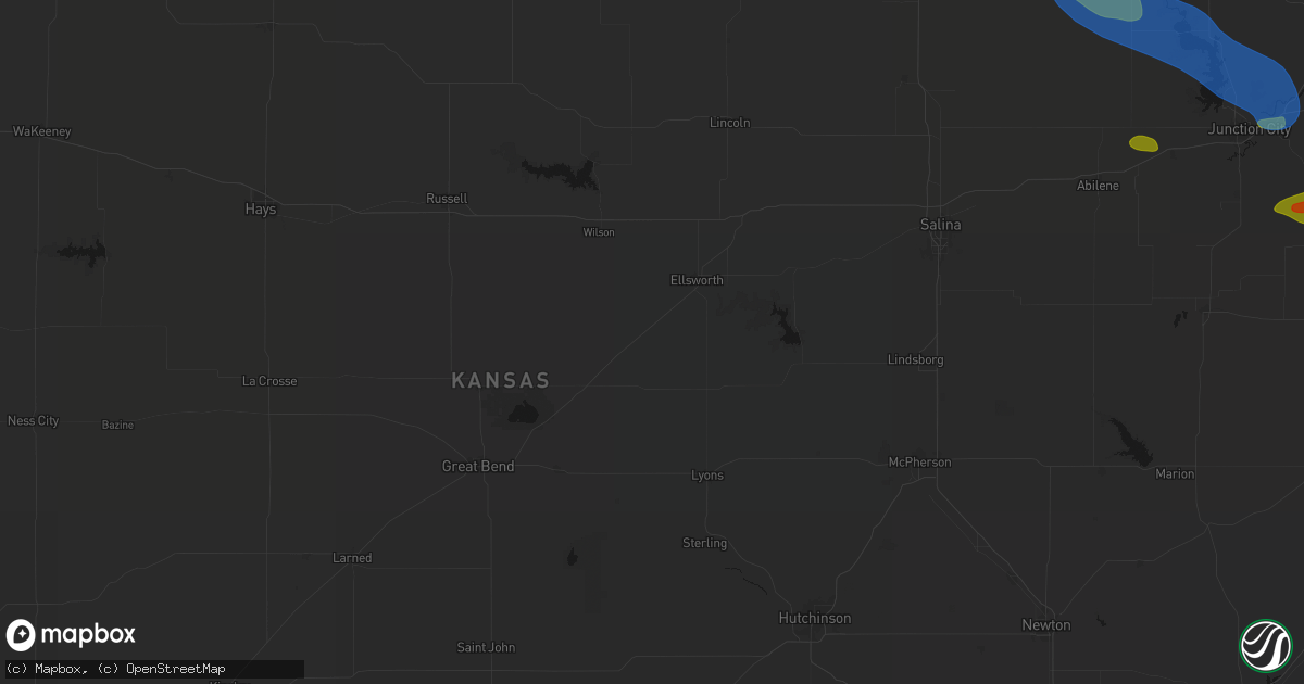 Hail map in Lorraine, KS on September 12, 2026
