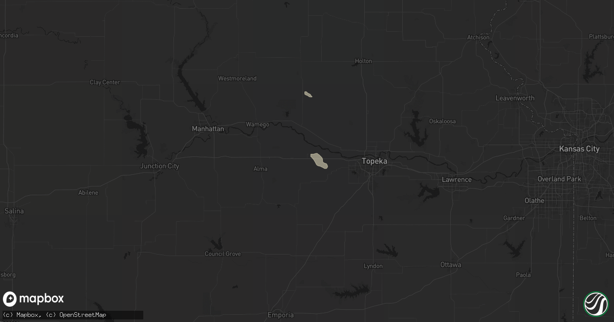 Hail map in Maple Hill, KS on September 12, 2026