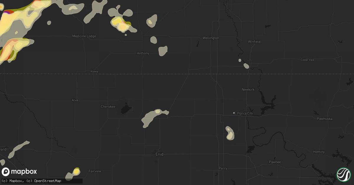 Hail map in Medford, OK on September 12, 2026
