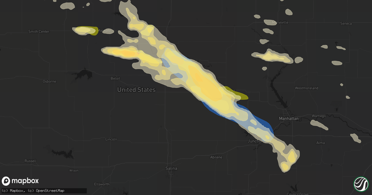 Hail map in Miltonvale, KS on September 12, 2026