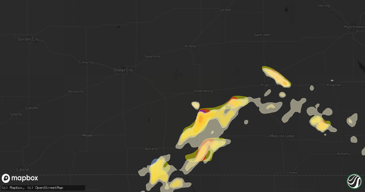 Hail map in Mullinville, KS on September 12, 2026