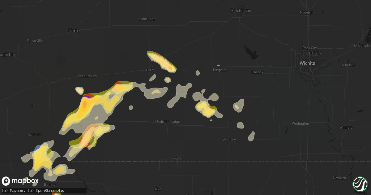 Hail map in Nashville, KS on September 12, 2026