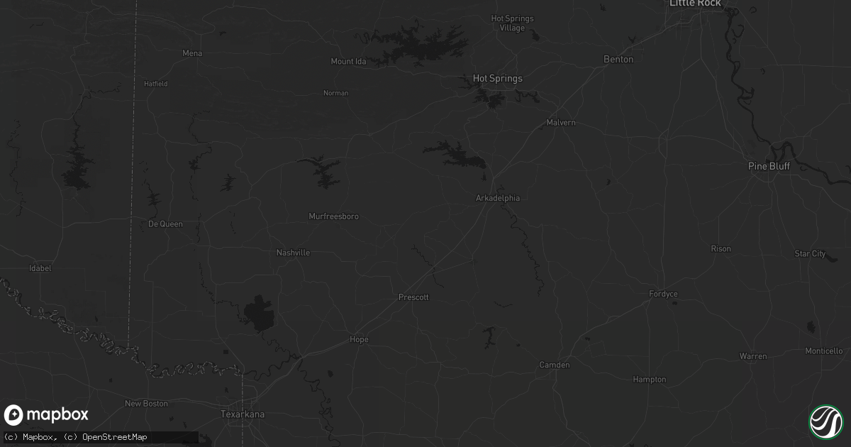 Hail map in Okolona, AR on September 12, 2026