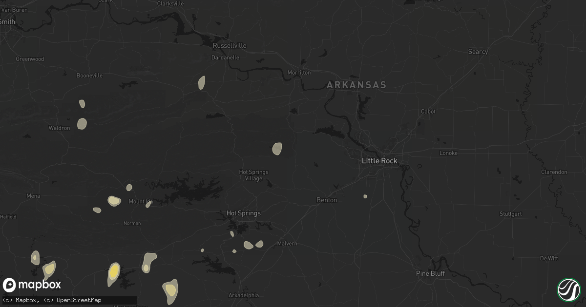 Hail map in Paron, AR on September 12, 2026