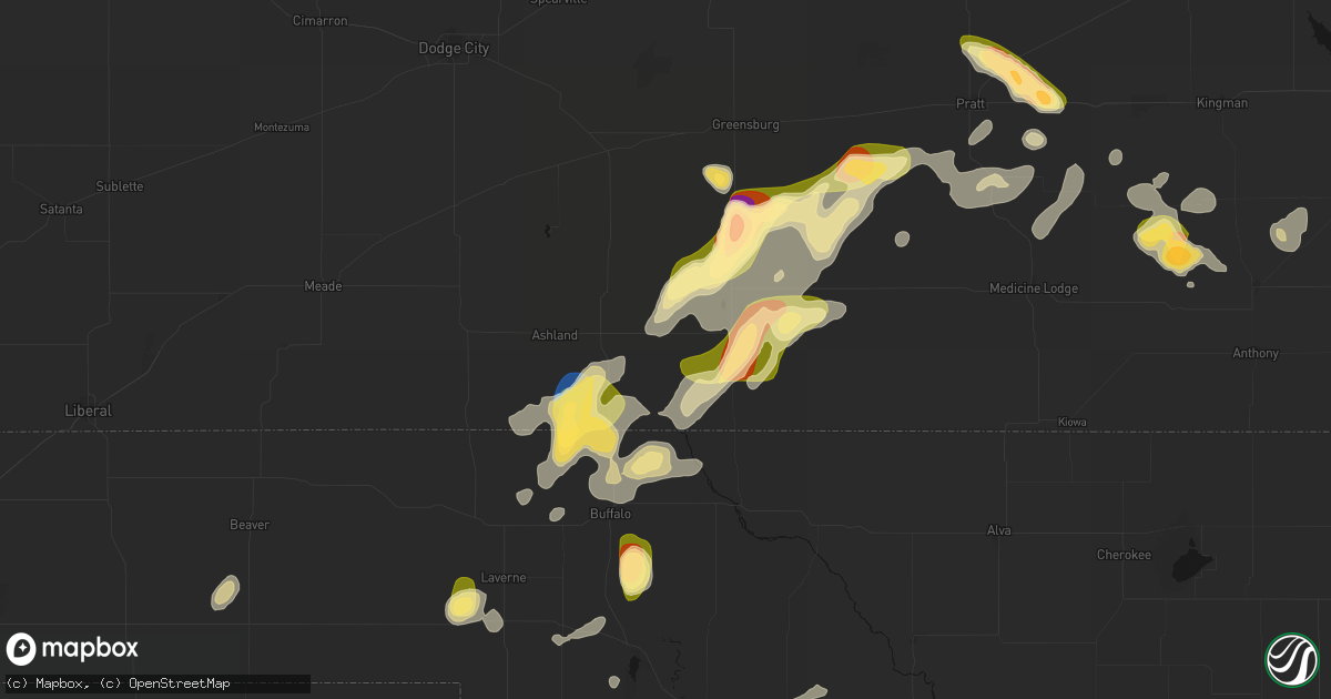 Hail map in Protection, KS on September 12, 2026