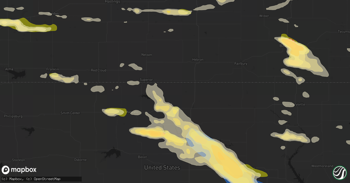 Hail map in Republic, KS on September 12, 2026