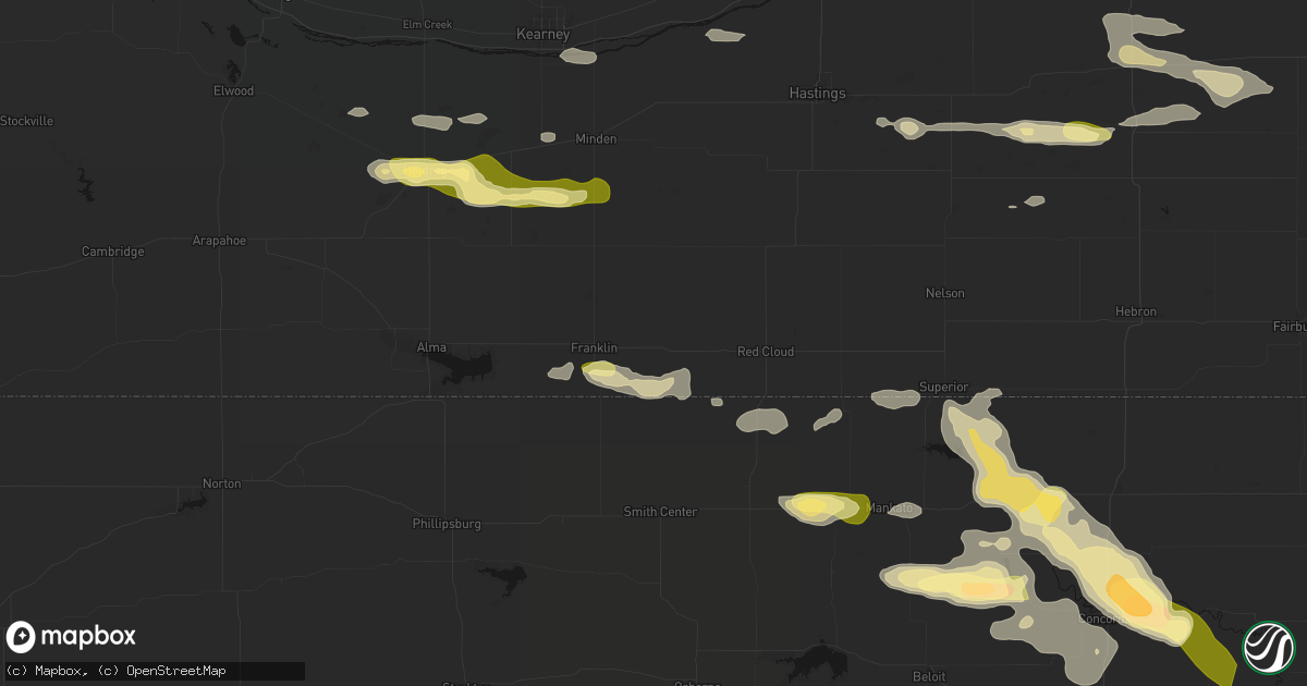 Hail map in Riverton, NE on September 12, 2026