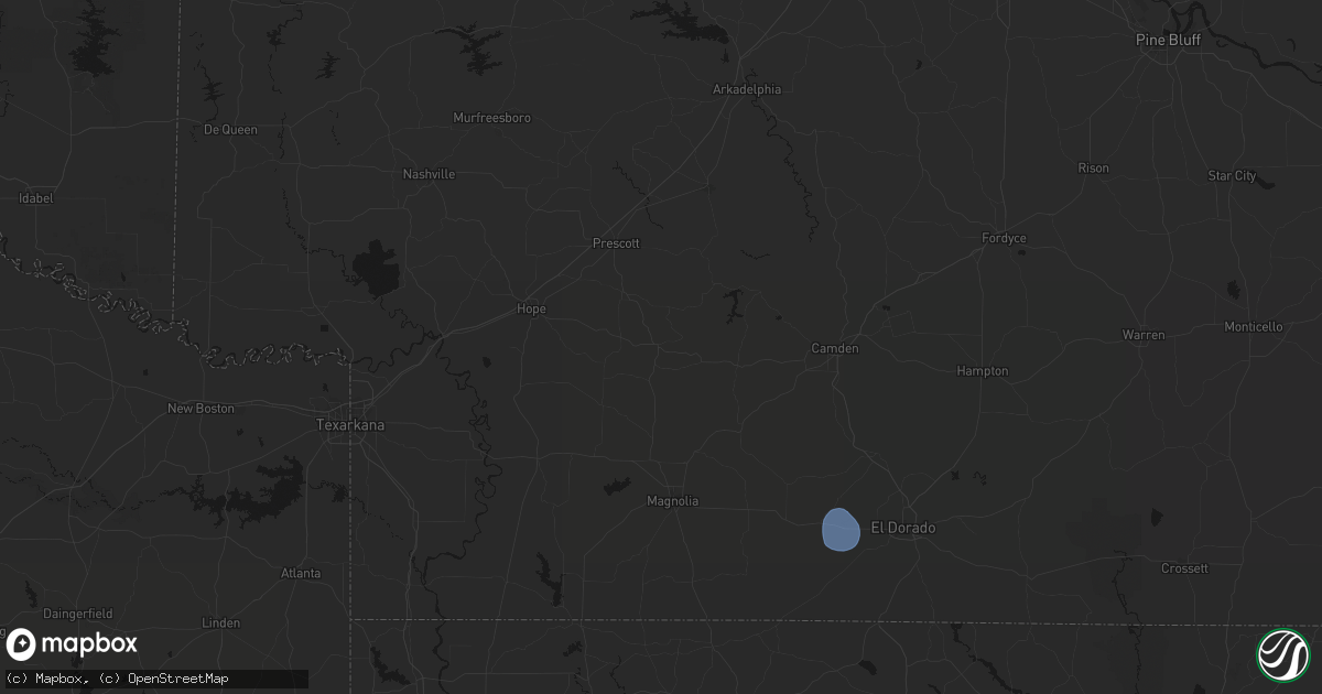 Hail map in Rosston, AR on September 12, 2026