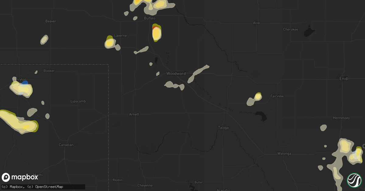 Hail map in Sharon, OK on September 12, 2026