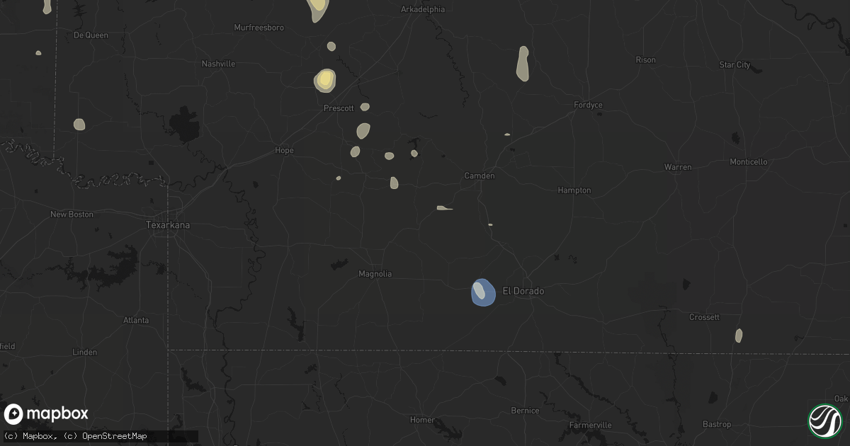 Hail map in Stephens, AR on September 12, 2026