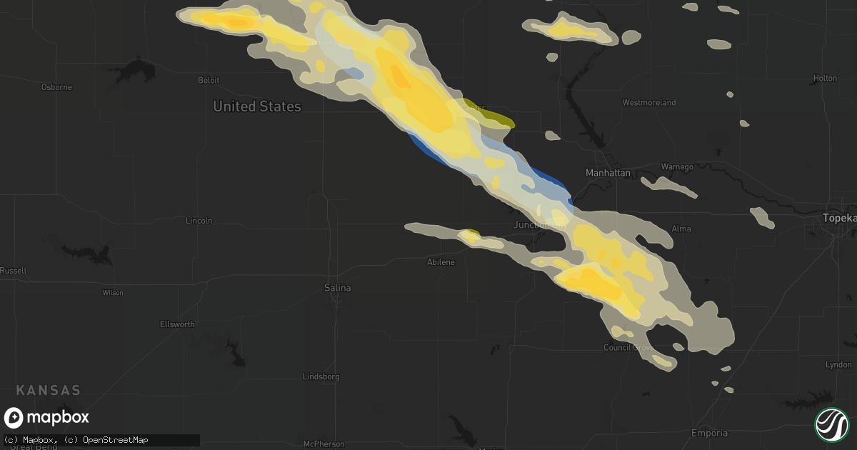 Hail map in Talmage, KS on September 12, 2026