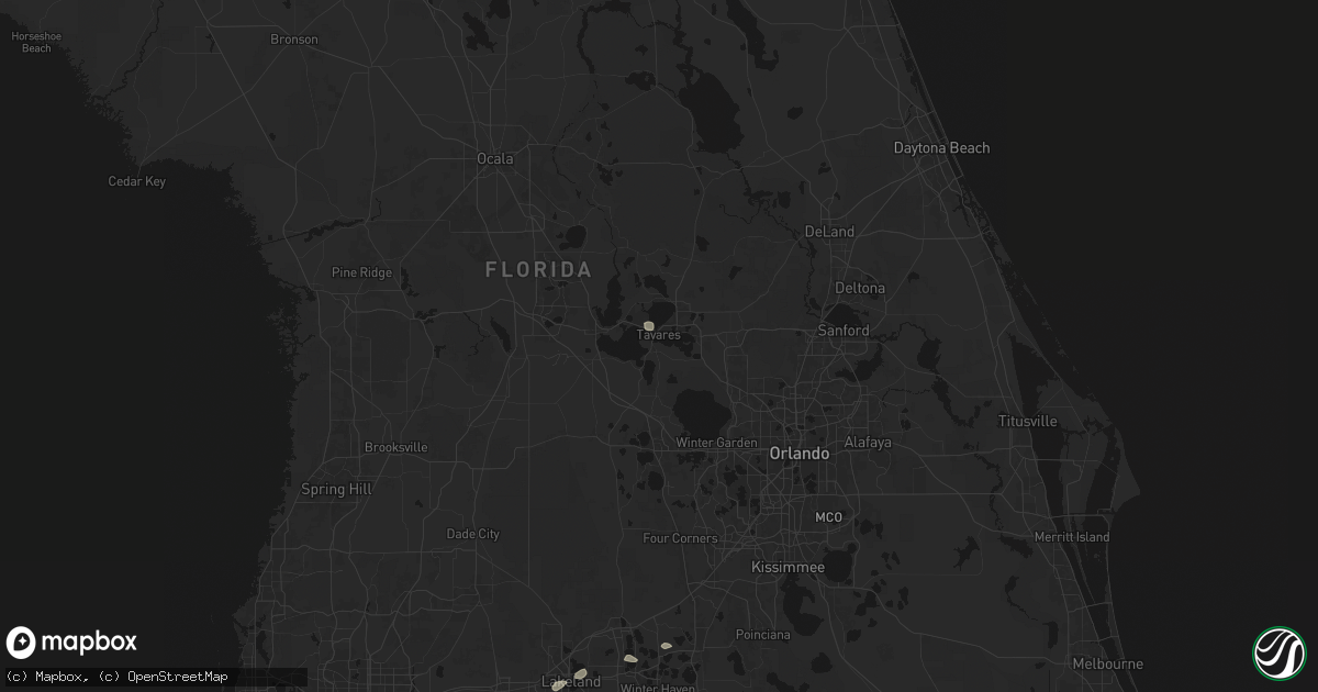 Hail map in Tavares, FL on September 12, 2026