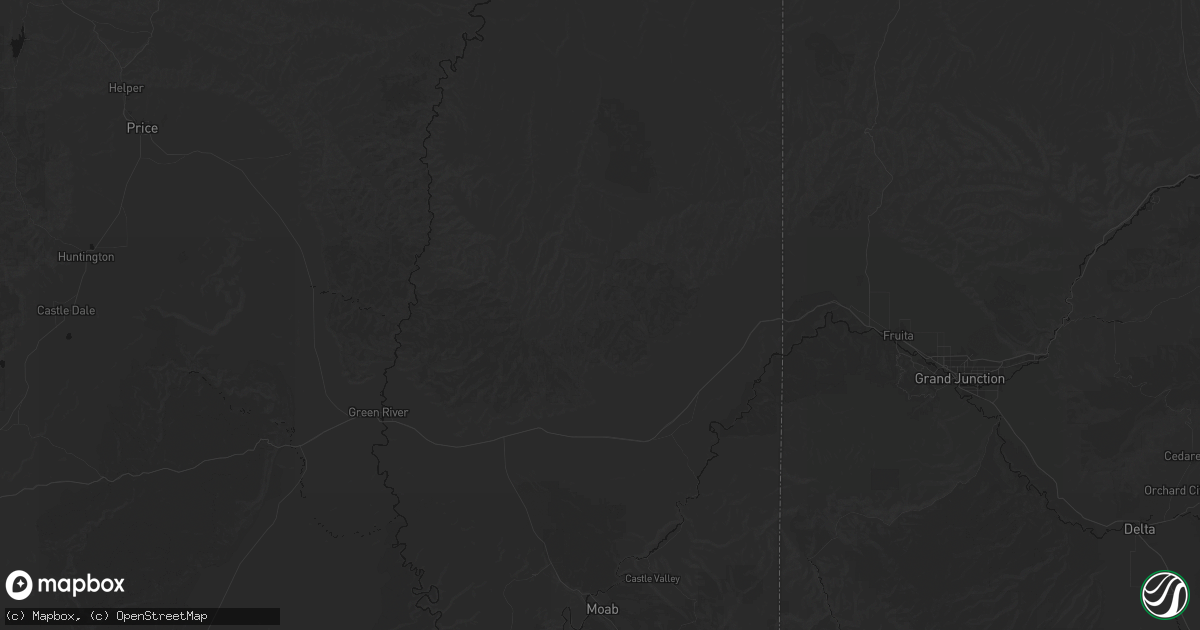 Hail map in Thompson, UT on September 12, 2026