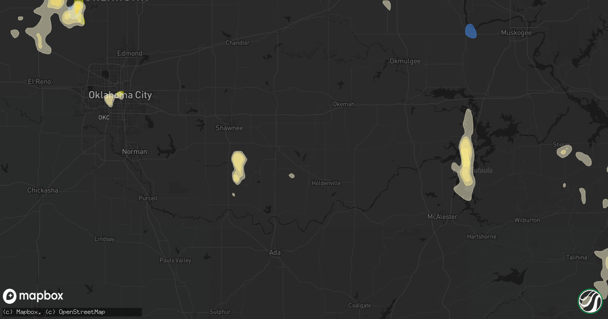 Hail map in Wewoka, OK on September 12, 2026