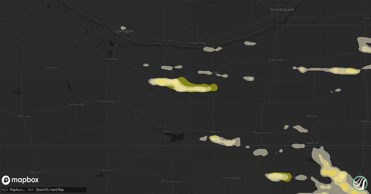 Hail map in Wilcox, NE on September 12, 2026