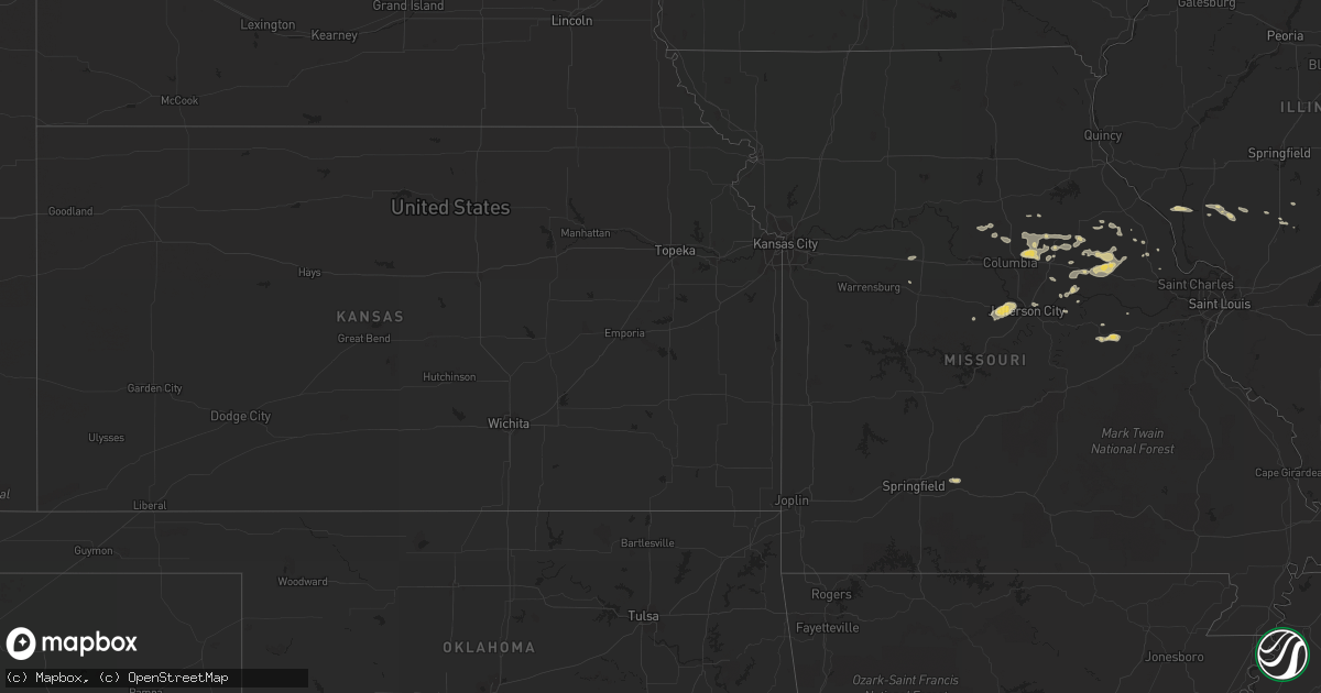 Hail map on September 13, 2011