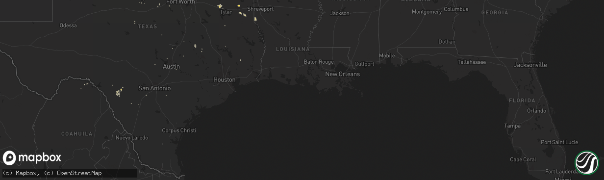 Hail map on September 13, 2012